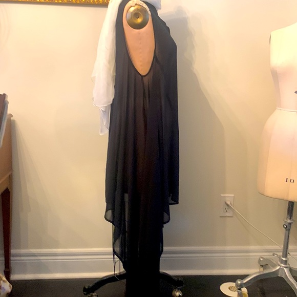 H&M Divided sheer black georgette tunic/dress - Picture 4 of 6